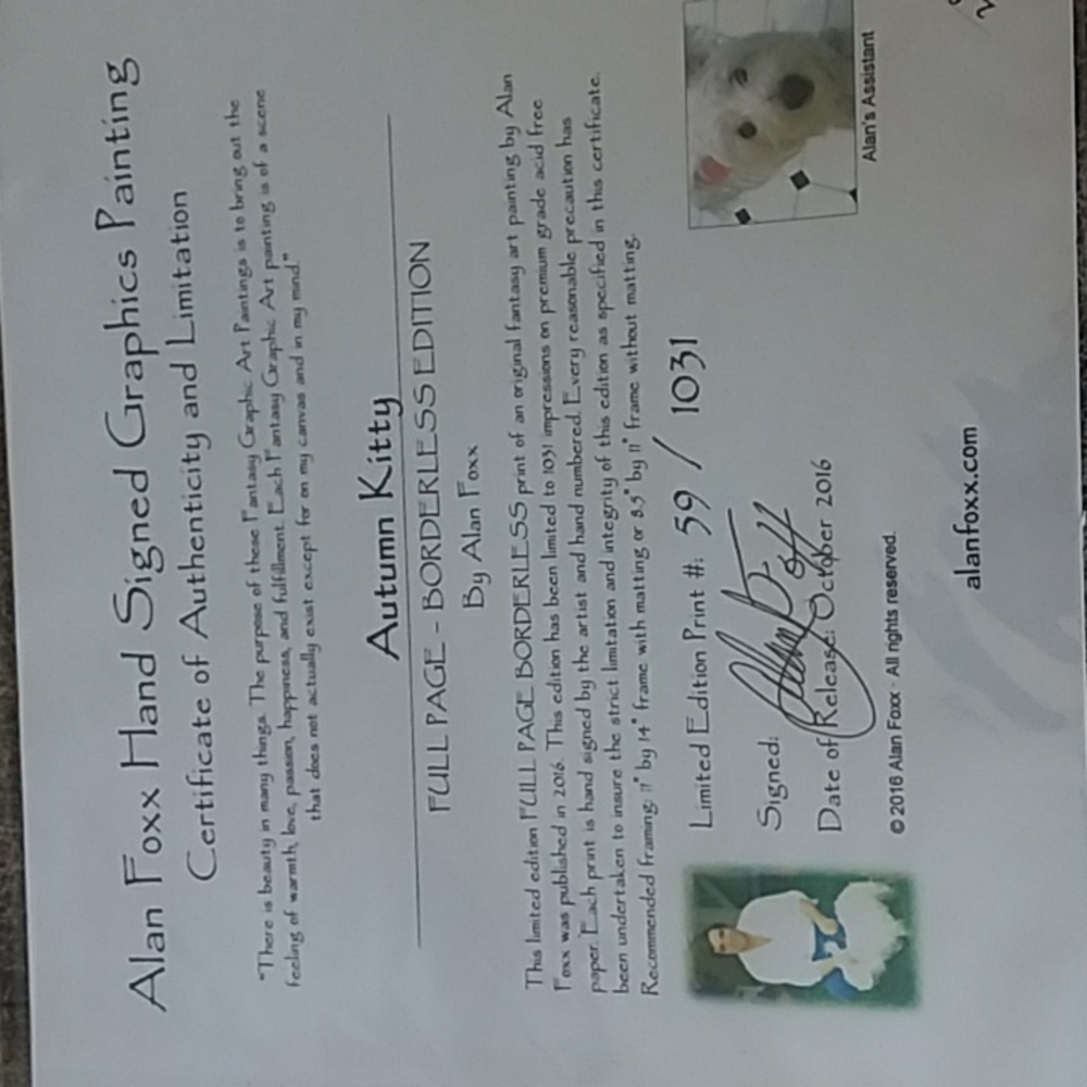 3 Alan Foxx hand signed graphics painting - Picture 5 of 9